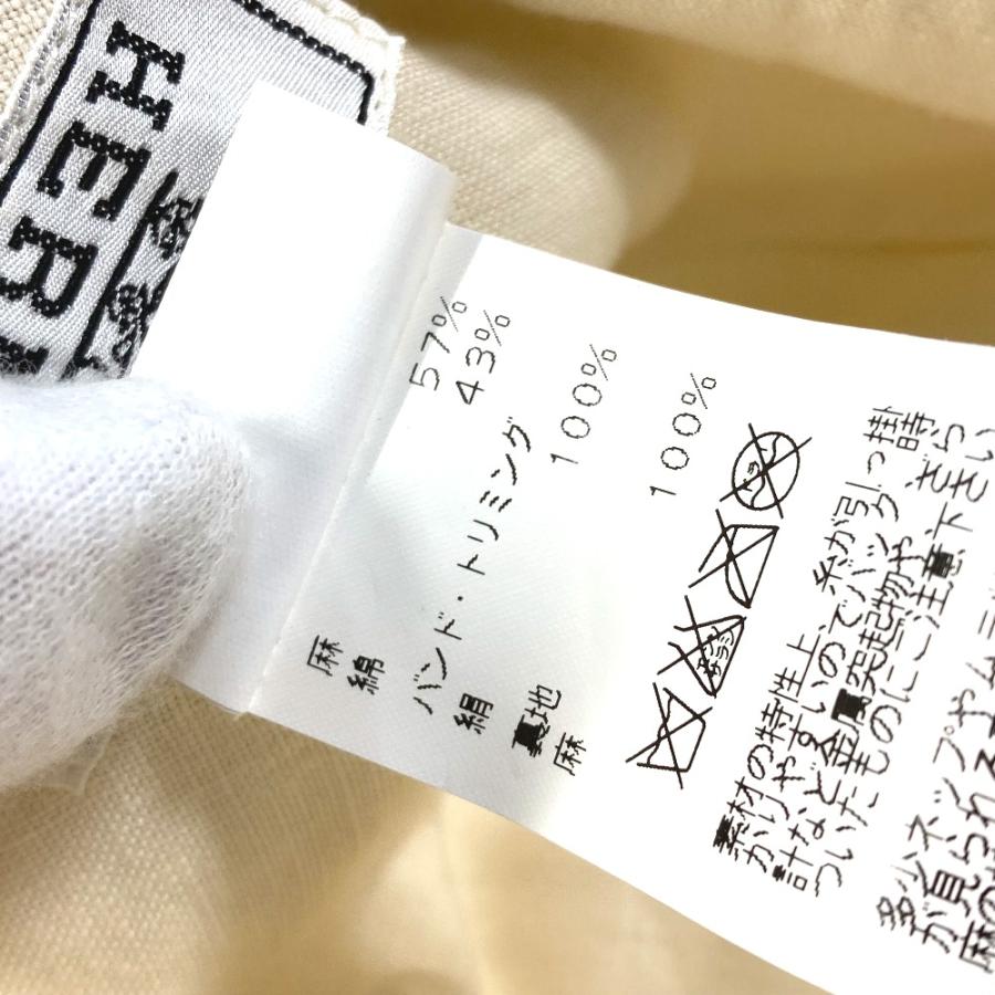 HERMES エルメス ハット帽 帽子 バケットハット ボブハット バイカラー ハット ブラウン/アイボリー系 レディース【中古】 | HERMES | 07