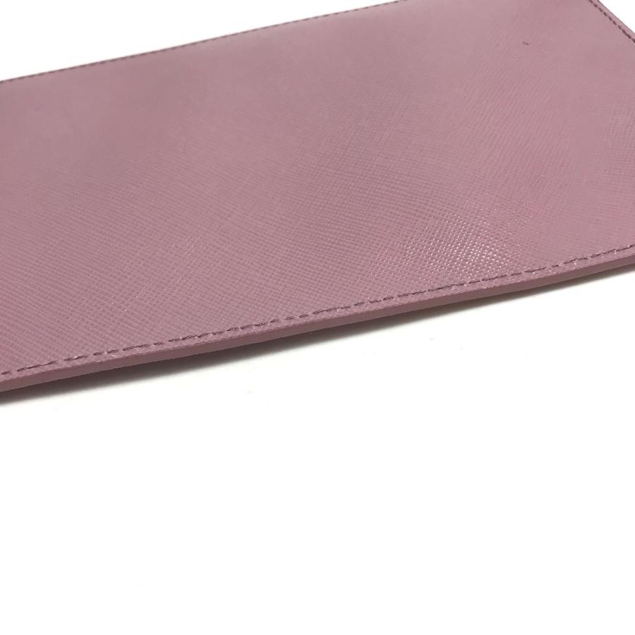PRADA プラダ ロゴ メイクポーチ 化粧 フラットポーチ ポーチ ピンク系 レディース【中古】 | PRADA | 02