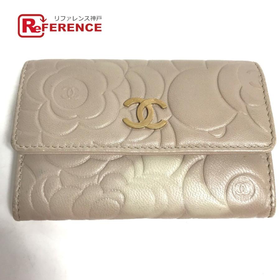 CHANEL シャネル ココマーク CC 名刺入れ パスケース 2つ折り カメリア コインケース 財布 小銭入れ カードケース【中古】 | CHANEL