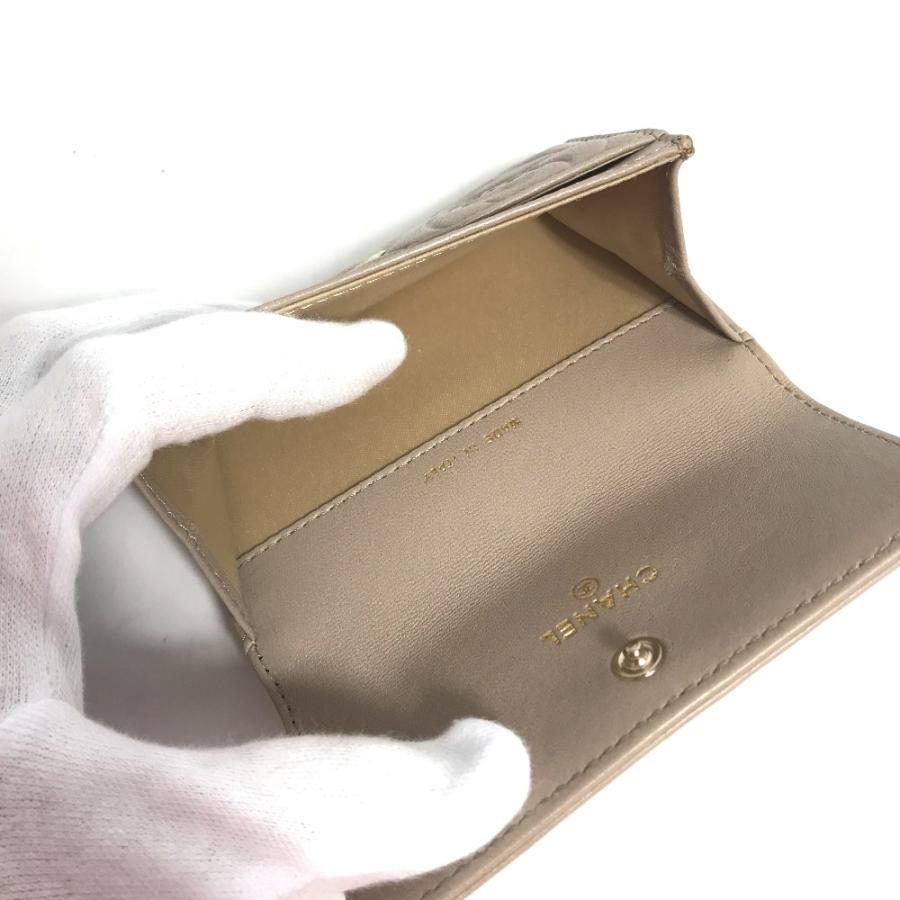 CHANEL シャネル ココマーク CC 名刺入れ パスケース 2つ折り カメリア コインケース 財布 小銭入れ カードケース【中古】 | CHANEL | 06