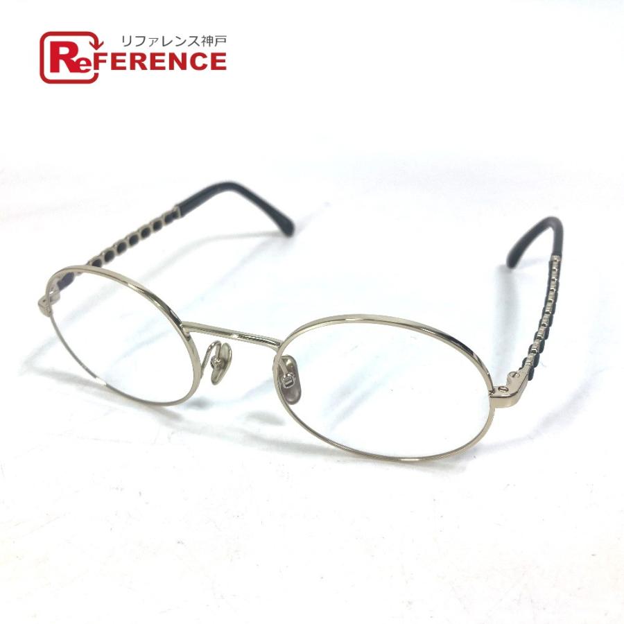 CHANEL シャネル 2202-Q チェーン メガネ めがね 度入り CC ココマーク 眼鏡 ブラック レディース【中古】 | CHANEL