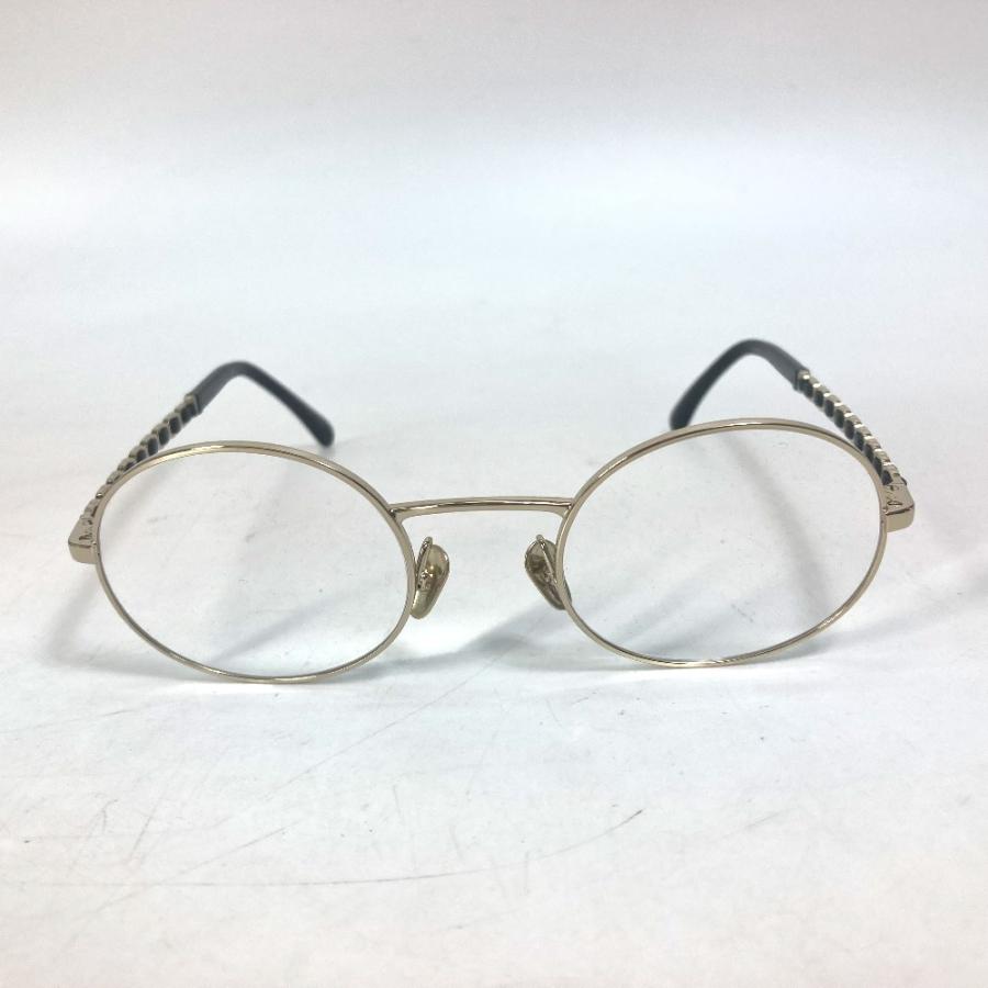 CHANEL シャネル 2202-Q チェーン メガネ めがね 度入り CC ココマーク 眼鏡 ブラック レディース【中古】 | CHANEL | 01
