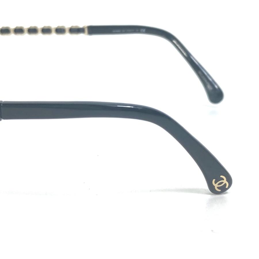CHANEL シャネル 2202-Q チェーン メガネ めがね 度入り CC ココマーク 眼鏡 ブラック レディース【中古】 | CHANEL | 06