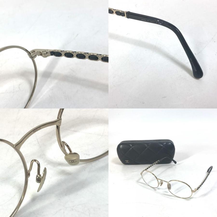 CHANEL シャネル 2202-Q チェーン メガネ めがね 度入り CC ココマーク 眼鏡 ブラック レディース【中古】 | CHANEL | 09