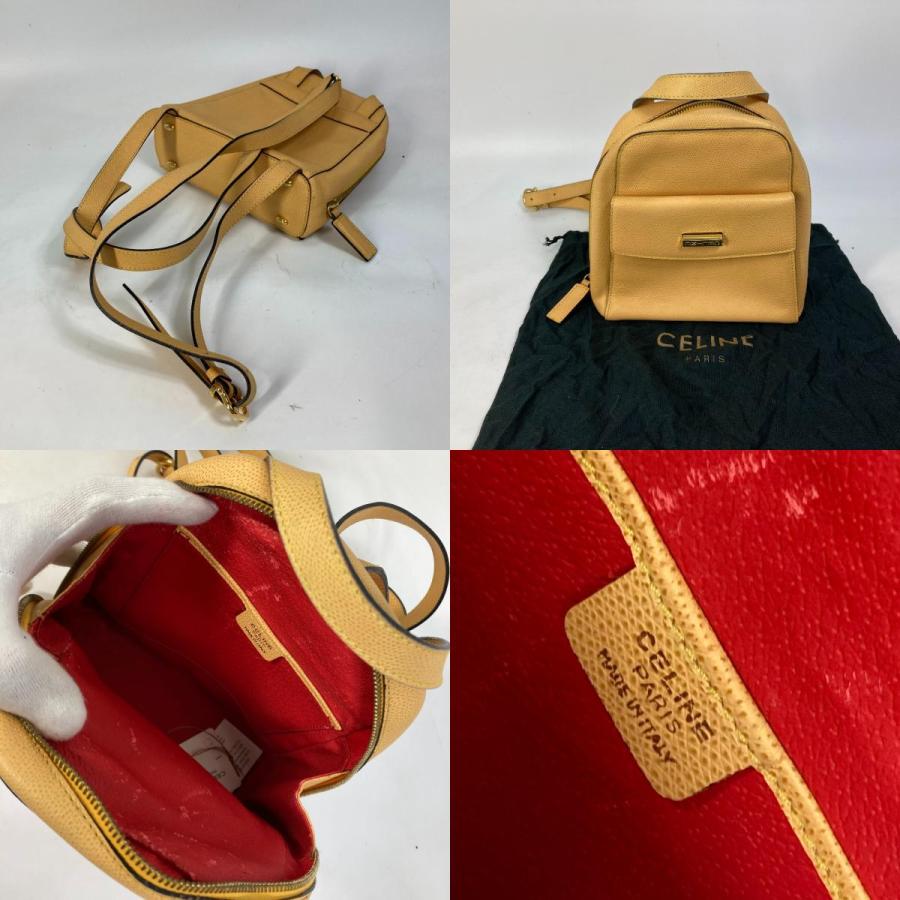 CELINE セリーヌ ヴィンテージ ミニリュック バックパック カバン リュックサック ベージュ レディース【中古】 | CELINE | 09