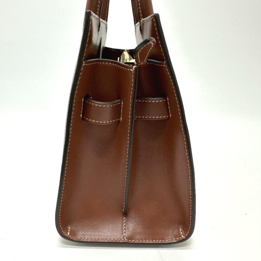 美品 BURBERRY バーバリー 8025267 タイトル ミニ チェック ハンドバッグ ブラウン レディース【中古】 | BURBERRY | 03