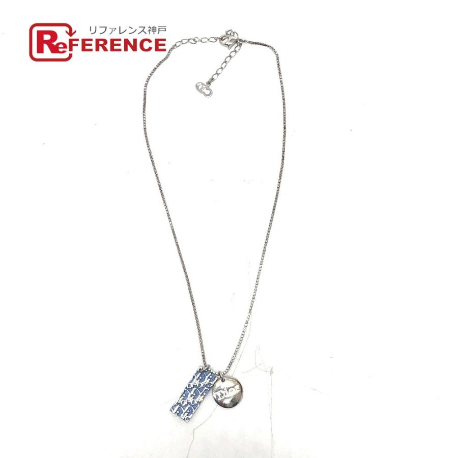 Dior ディオール ナンバー2 プレート  ペンダント トロッター ネックレス ブルー レディース【中古】 | 