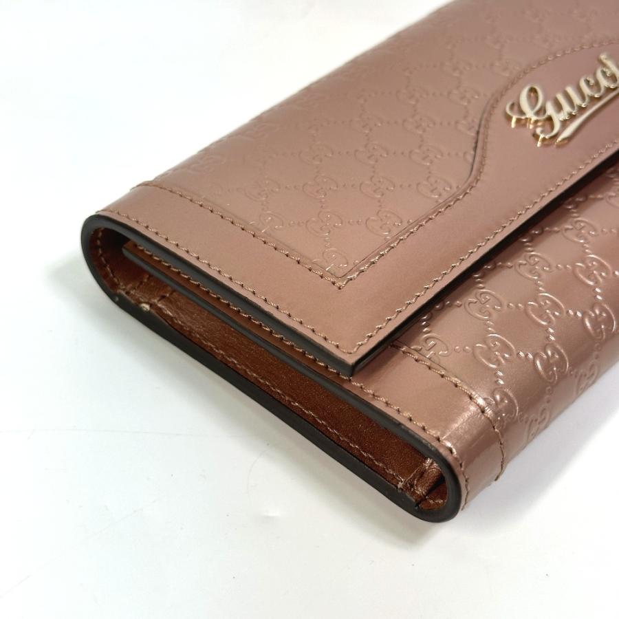 GUCCI グッチ 294977 長財布 GG 3つ折り財布 ピンク レディース【中古】｜reference｜03