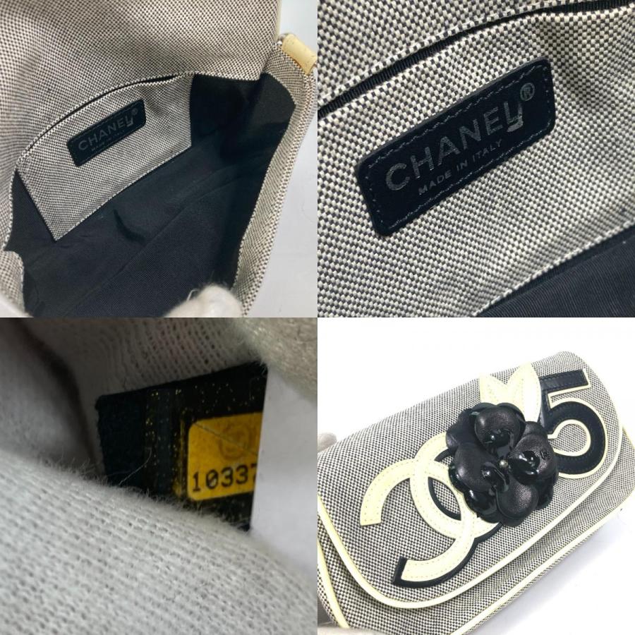 CHANEL シャネル チェーン カバン 肩掛け No.5 CC カメリア ココマーク ショルダーバッグ グレー系 レディース【中古】 | CHANEL | 09