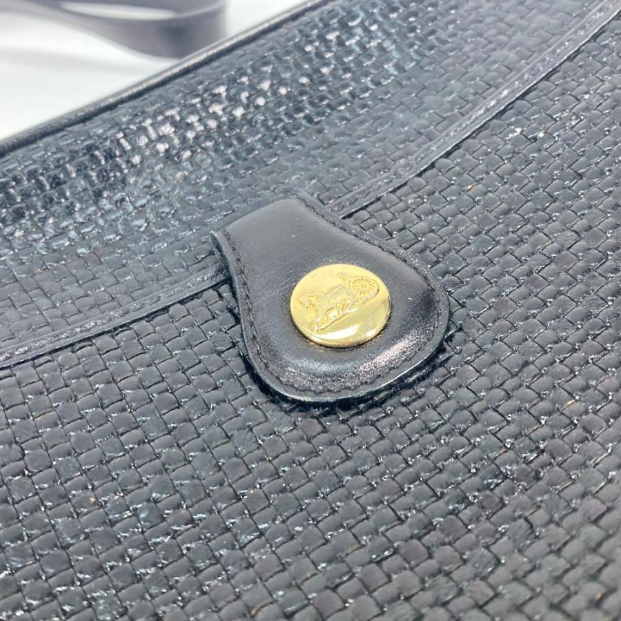 CELINE セリーヌ 馬車金具 カバン 斜め掛け ポシェット ヴィンテージ ショルダーバッグ ブラック レディース【中古】 | CELINE | 03