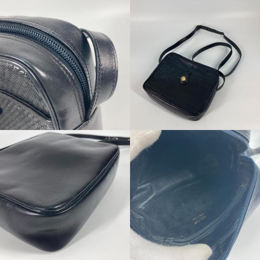 CELINE セリーヌ 馬車金具 カバン 斜め掛け ポシェット ヴィンテージ ショルダーバッグ ブラック レディース【中古】 | CELINE | 08