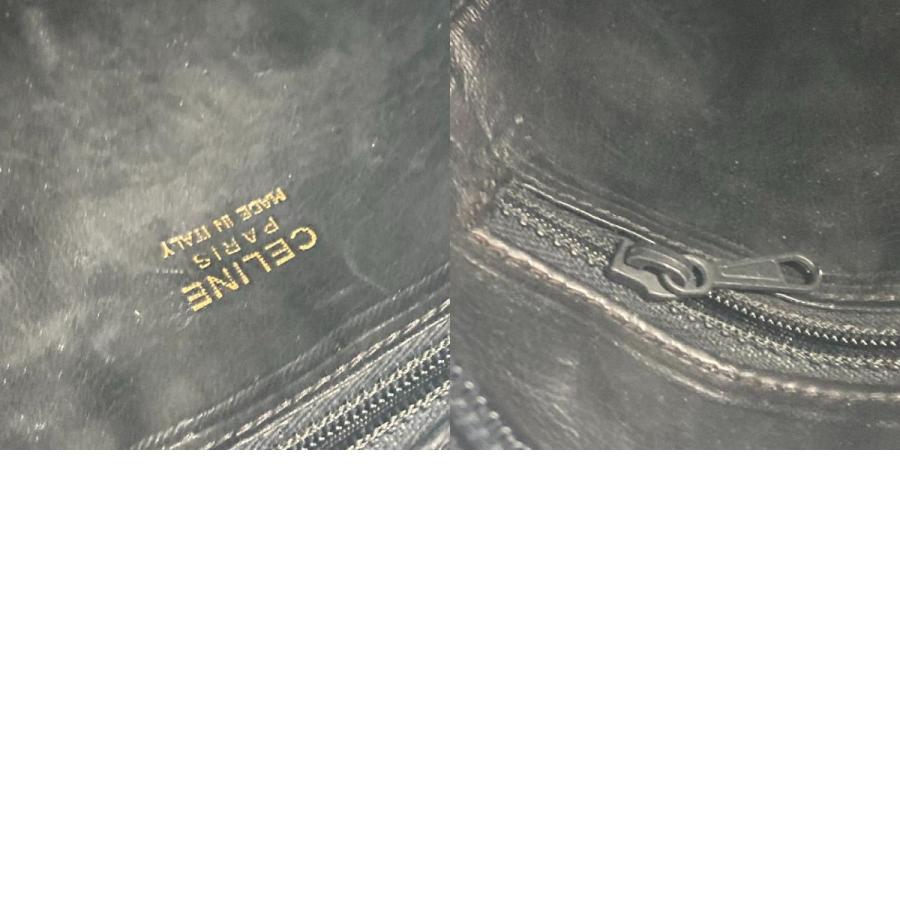 CELINE セリーヌ 馬車金具 カバン 斜め掛け ポシェット ヴィンテージ ショルダーバッグ ブラック レディース【中古】 | CELINE | 09