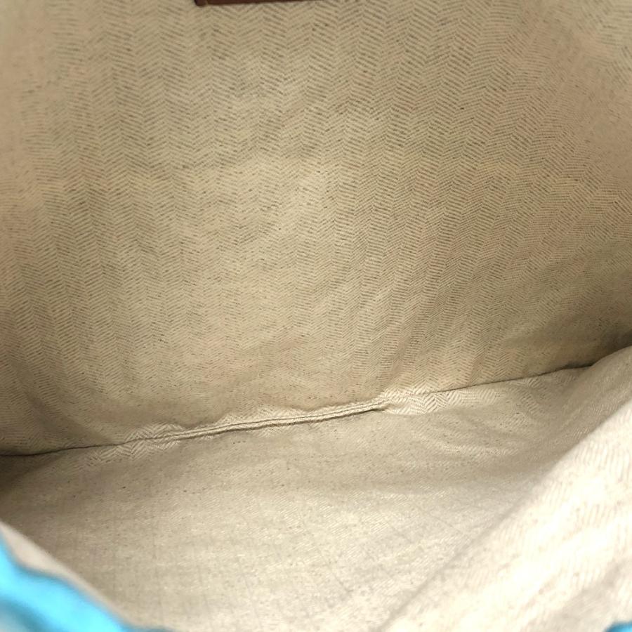 美品 LOEWE ロエベ ハウルの動く城 ドローストリング 巾着 ジブリコラボ ポーチ ブルー レディース【中古】 | LOEWE | 06