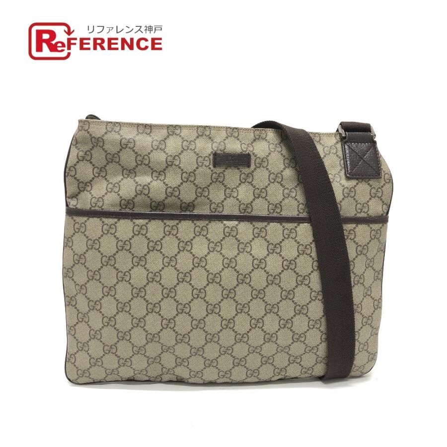GUCCI グッチ 141198 メッセンジャーバッグ カバン GG ショルダーバッグ ベージュ レディース【中古】 | GUCCI
