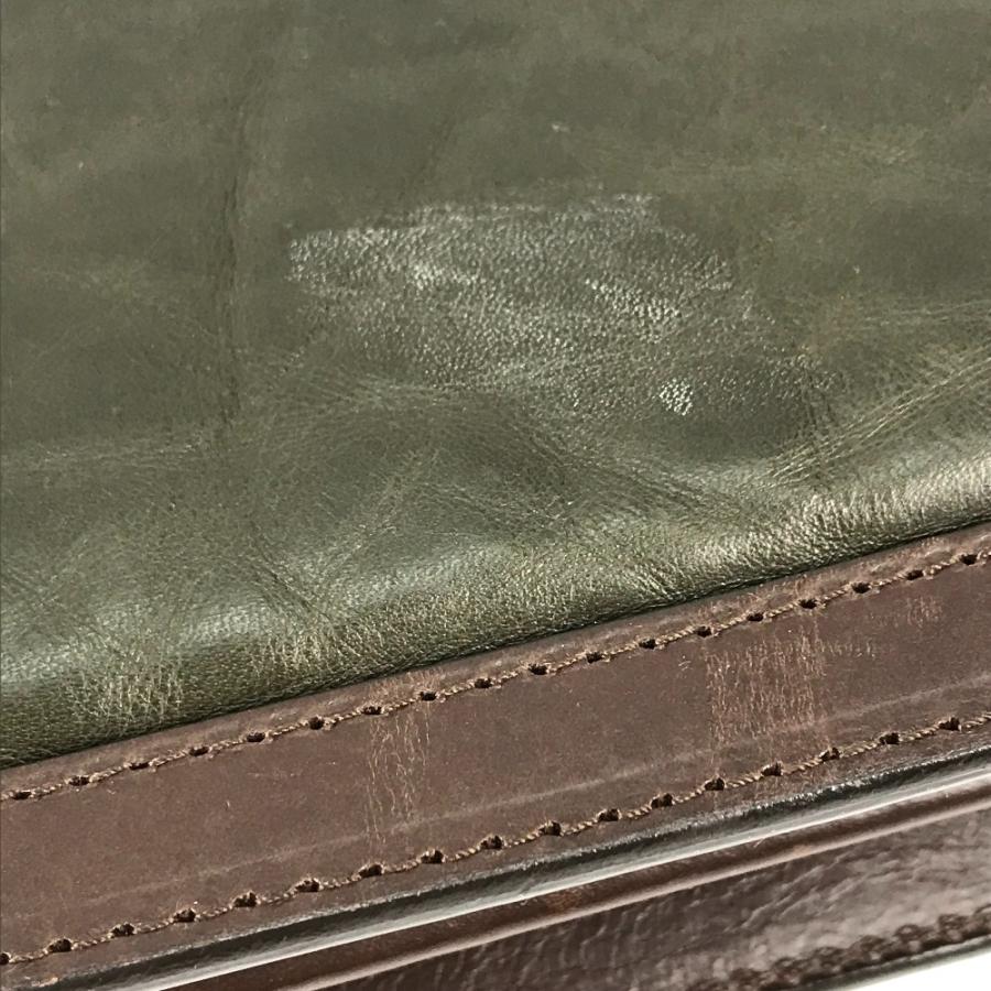 HUNTING WORLD ハンティングワールド バチュークロス ハンドバッグ カバン トートバッグ ロゴ ビジネスバッグ カーキ メンズ【中古】 |  | 06