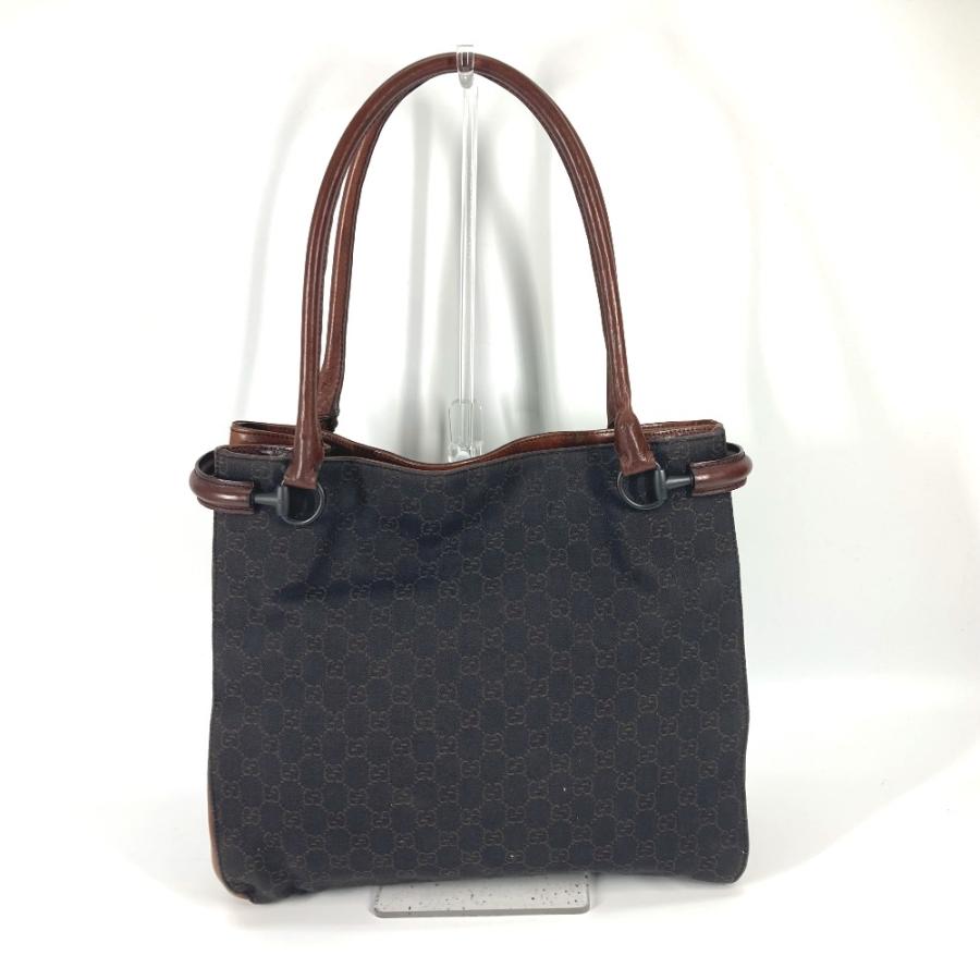 GUCCI（グッチ） 101346 ショルダーバッグ 肩掛け カバン GG デニム トートバッグ ブラウン レディース【中古 ...