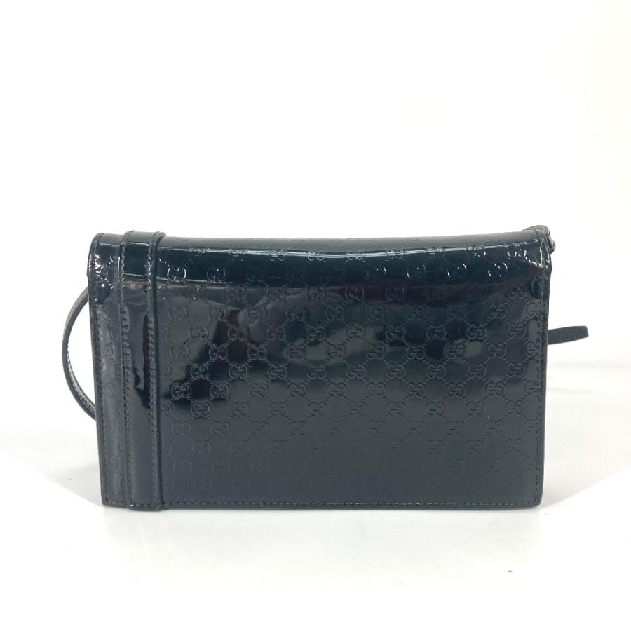 GUCCI グッチ 354086 グッチニース カバン 斜め掛け ショルダーウォレット 長財布 GG マイクログッチ ショルダーバッグ ブラック 【中古】 | GUCCI | 01