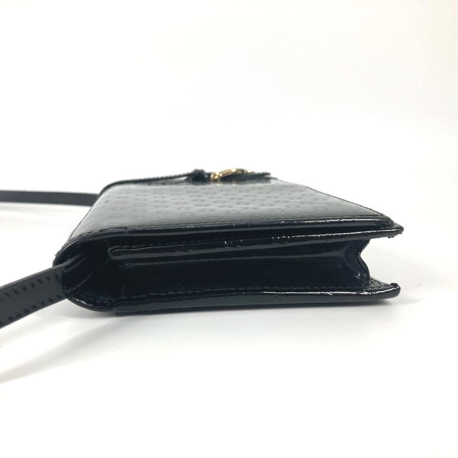 GUCCI グッチ 354086 グッチニース カバン 斜め掛け ショルダーウォレット 長財布 GG マイクログッチ ショルダーバッグ ブラック 【中古】 | GUCCI | 02