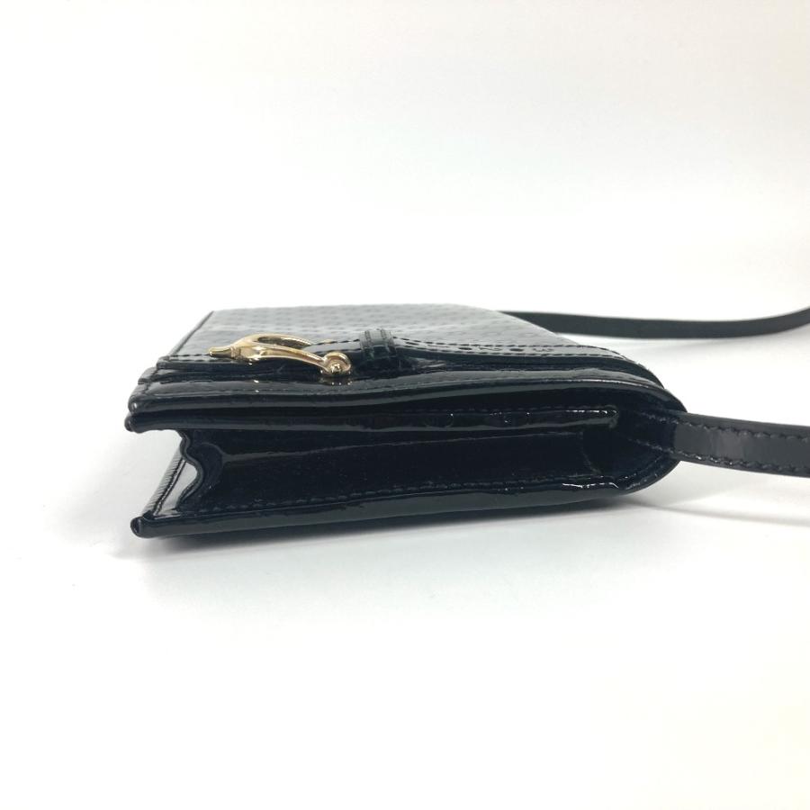 GUCCI グッチ 354086 グッチニース カバン 斜め掛け ショルダーウォレット 長財布 GG マイクログッチ ショルダーバッグ ブラック 【中古】 | GUCCI | 03