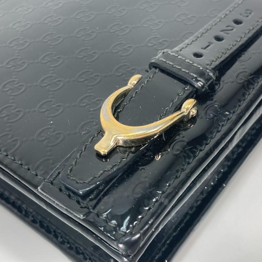 GUCCI グッチ 354086 グッチニース カバン 斜め掛け ショルダーウォレット 長財布 GG マイクログッチ ショルダーバッグ ブラック 【中古】 | GUCCI | 04