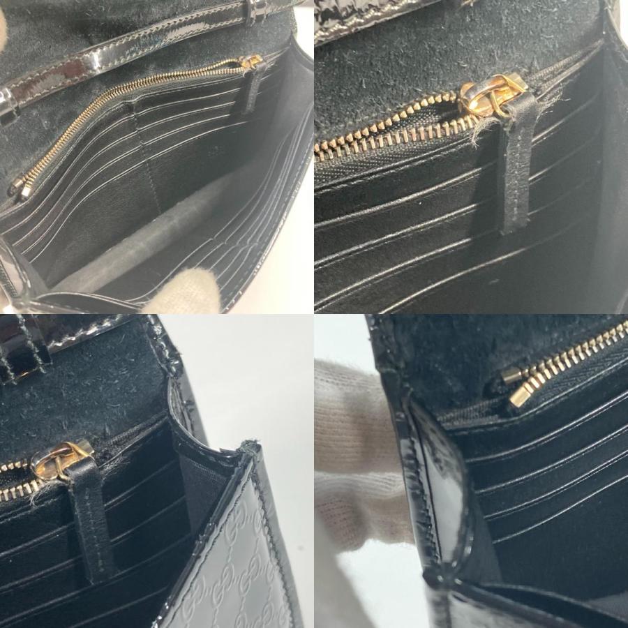 GUCCI グッチ 354086 グッチニース カバン 斜め掛け ショルダーウォレット 長財布 GG マイクログッチ ショルダーバッグ ブラック 【中古】 | GUCCI | 09