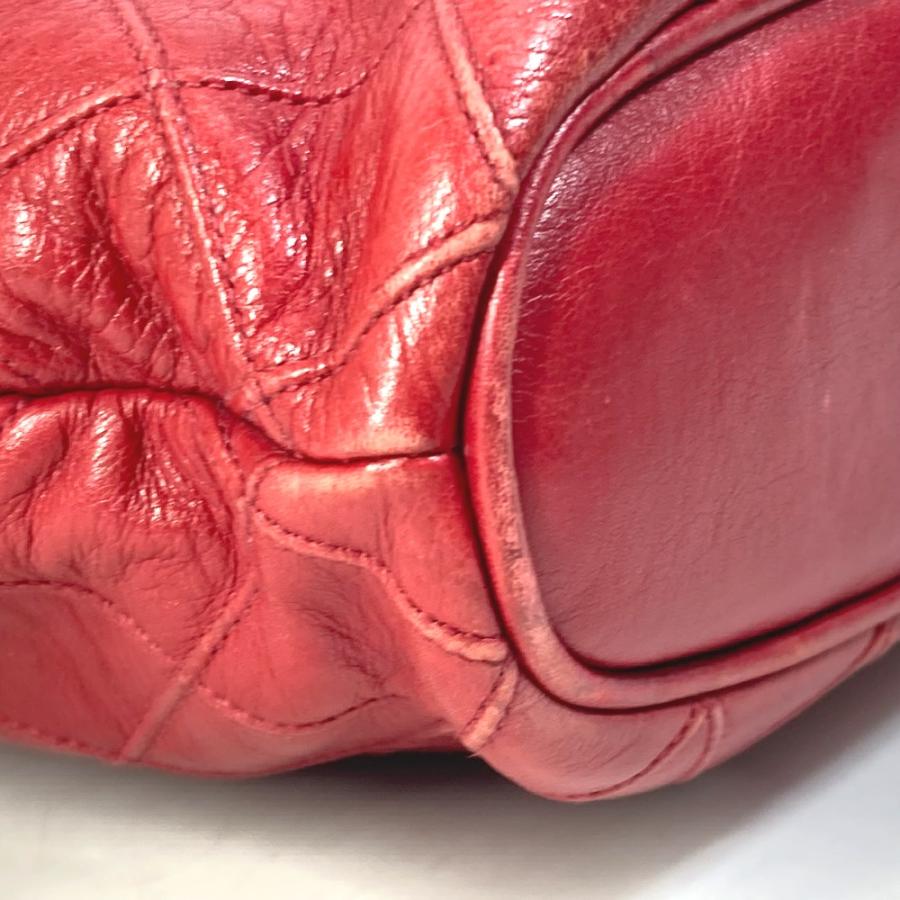 CHANEL シャネル マトラッセ キルティング チェーン 肩掛け バイカラー 肩掛け ココマーク CC ショルダーバッグ レッド レディース【中古】 | CHANEL | 06