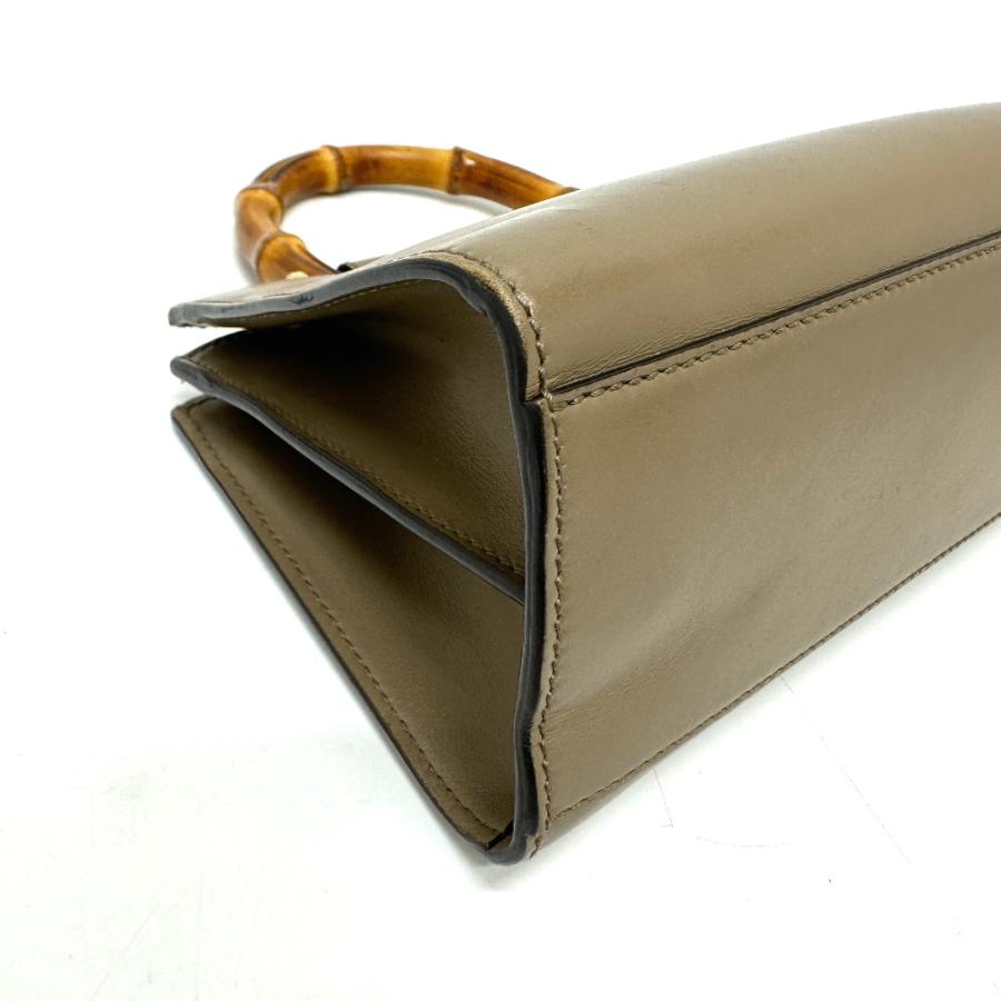 GUCCI グッチ 470271 バンブー フェイクパール ハンドバッグ ハンドバッグ ブラウン レディース【中古】 | GUCCI | 04