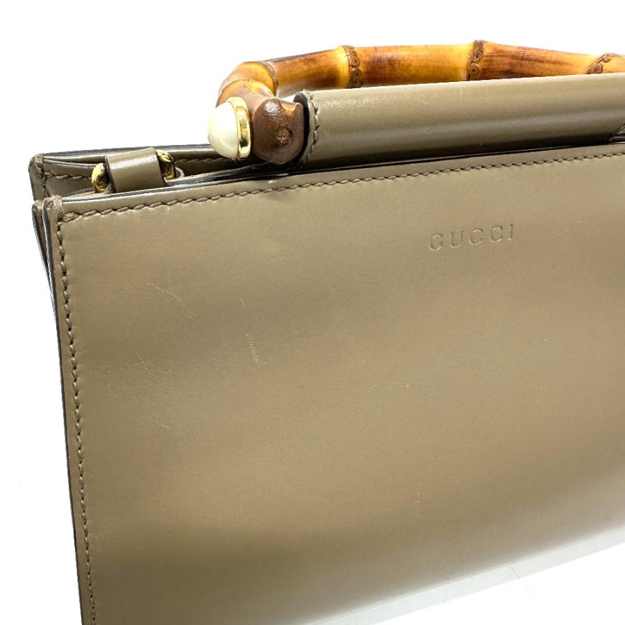 GUCCI グッチ 470271 バンブー フェイクパール ハンドバッグ ハンドバッグ ブラウン レディース【中古】 | GUCCI | 05