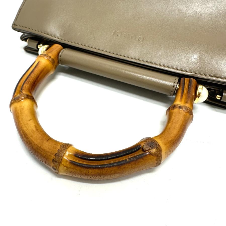 GUCCI グッチ 470271 バンブー フェイクパール ハンドバッグ ハンドバッグ ブラウン レディース【中古】 | GUCCI | 06