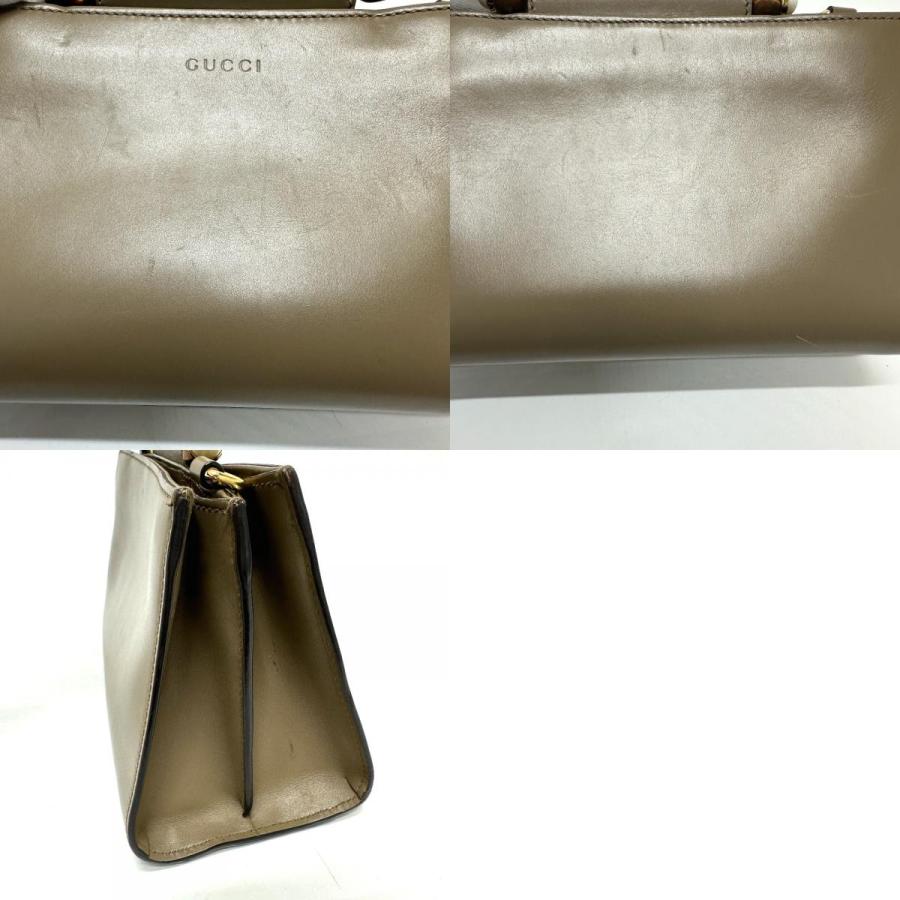 GUCCI グッチ 470271 バンブー フェイクパール ハンドバッグ ハンドバッグ ブラウン レディース【中古】 | GUCCI | 09