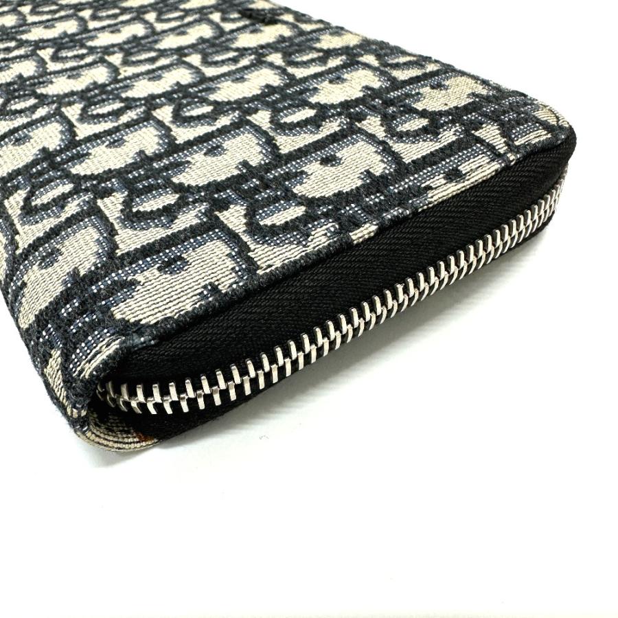 Dior ディオール オブリーク ラウンドジップ 長財布 ネイビー メンズ【中古】 |  | 04