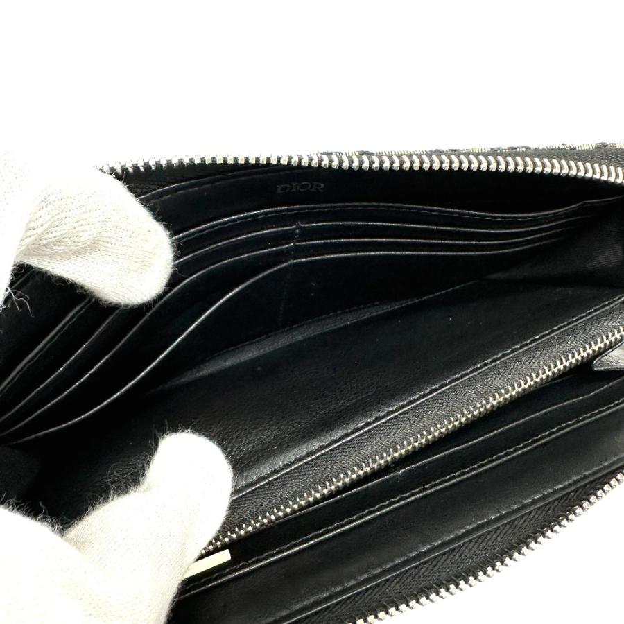 Dior ディオール オブリーク ラウンドジップ 長財布 ネイビー メンズ【中古】 |  | 07