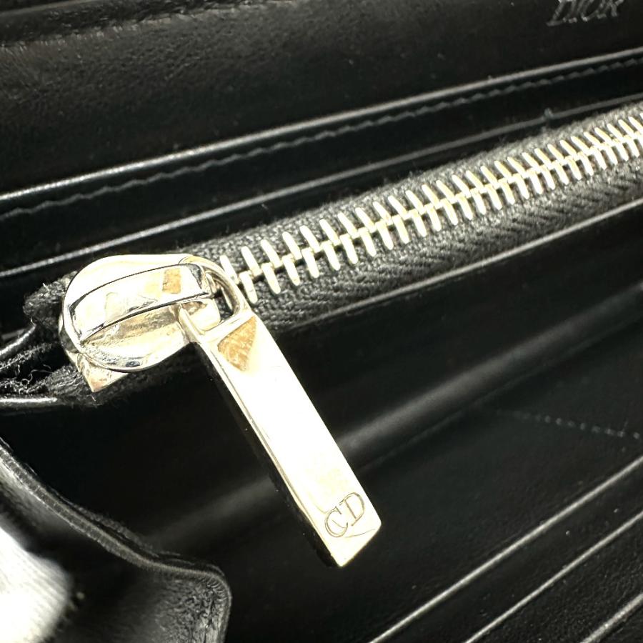 Dior ディオール オブリーク ラウンドジップ 長財布 ネイビー メンズ【中古】 |  | 08
