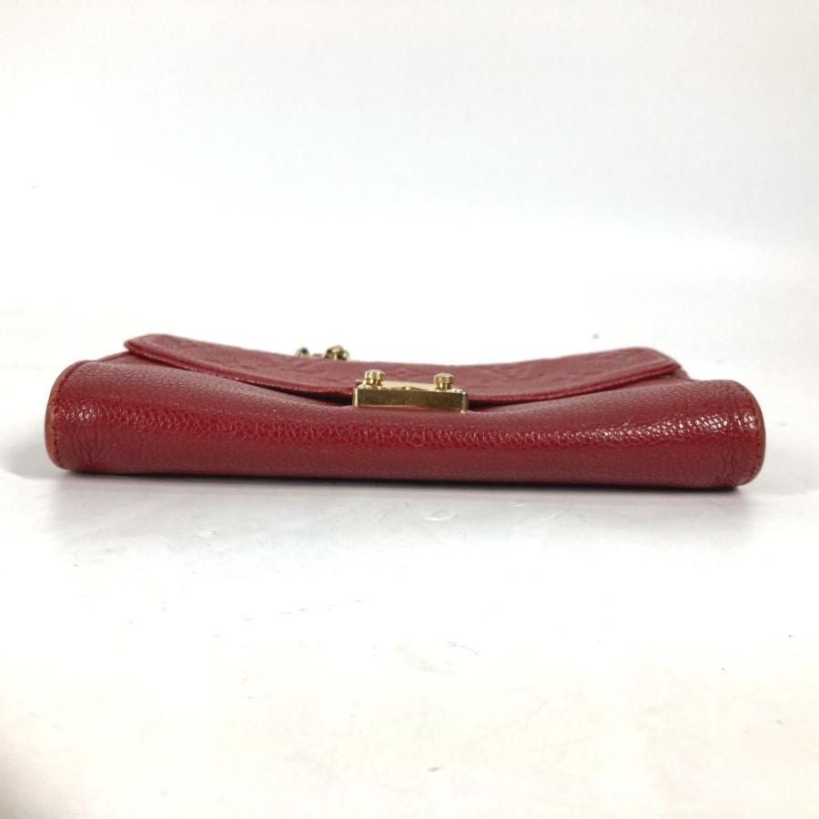 LOUIS VUITTON ルイヴィトン M60640 ポシェットサンジェルマン チェーンウォレット モノグラムアンプラント 長財布 レッド【中古】 | LOUIS VUITTON | 04