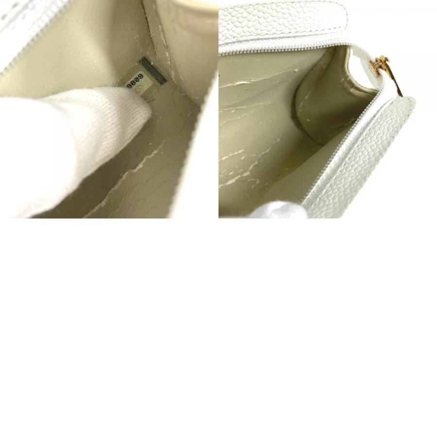 CHANEL シャネル CC ココマーク メイクポーチ 化粧ポーチ シガレットケース タバコケース ポーチ ホワイト レディース【中古】 | CHANEL | 09