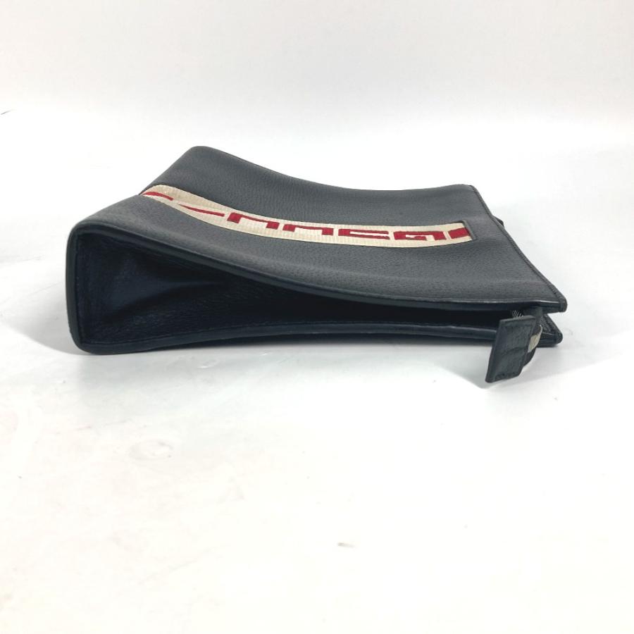 GUCCI グッチ 475316 ウェブ ストライプ ロゴ セカンドバッグ ポーチ カバン クラッチバッグ ブラック メンズ【中古】_2