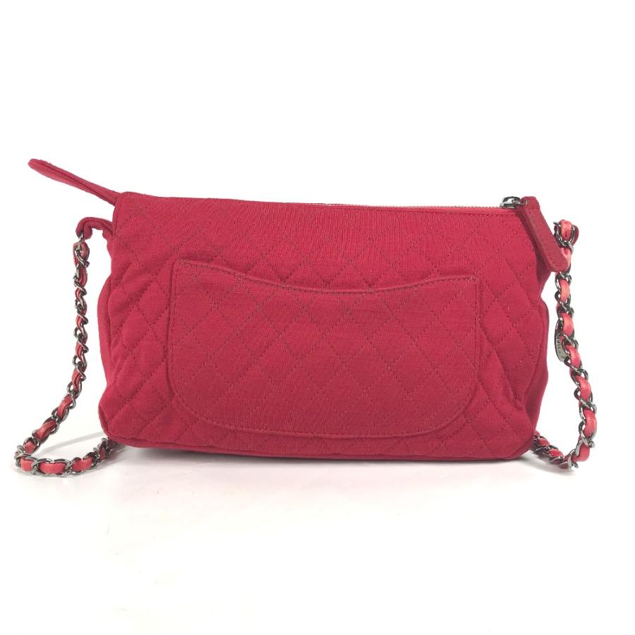 CHANEL シャネル CC ココマーク マトラッセ キルティング カバン 斜め掛け ポシェット ショルダーバッグ レッド レディース【中古】 | CHANEL | 01