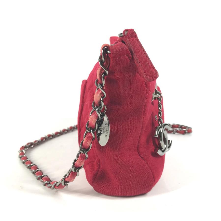 CHANEL シャネル CC ココマーク マトラッセ キルティング カバン 斜め掛け ポシェット ショルダーバッグ レッド レディース【中古】 | CHANEL | 03