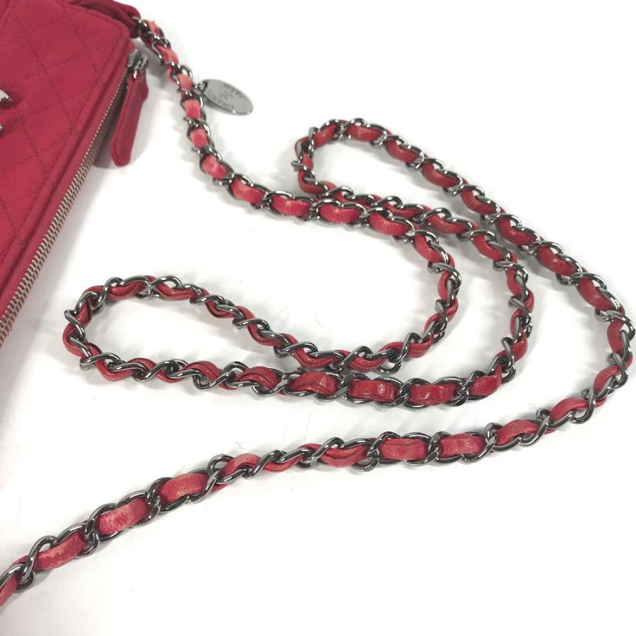 CHANEL シャネル CC ココマーク マトラッセ キルティング カバン 斜め掛け ポシェット ショルダーバッグ レッド レディース【中古】 | CHANEL | 04
