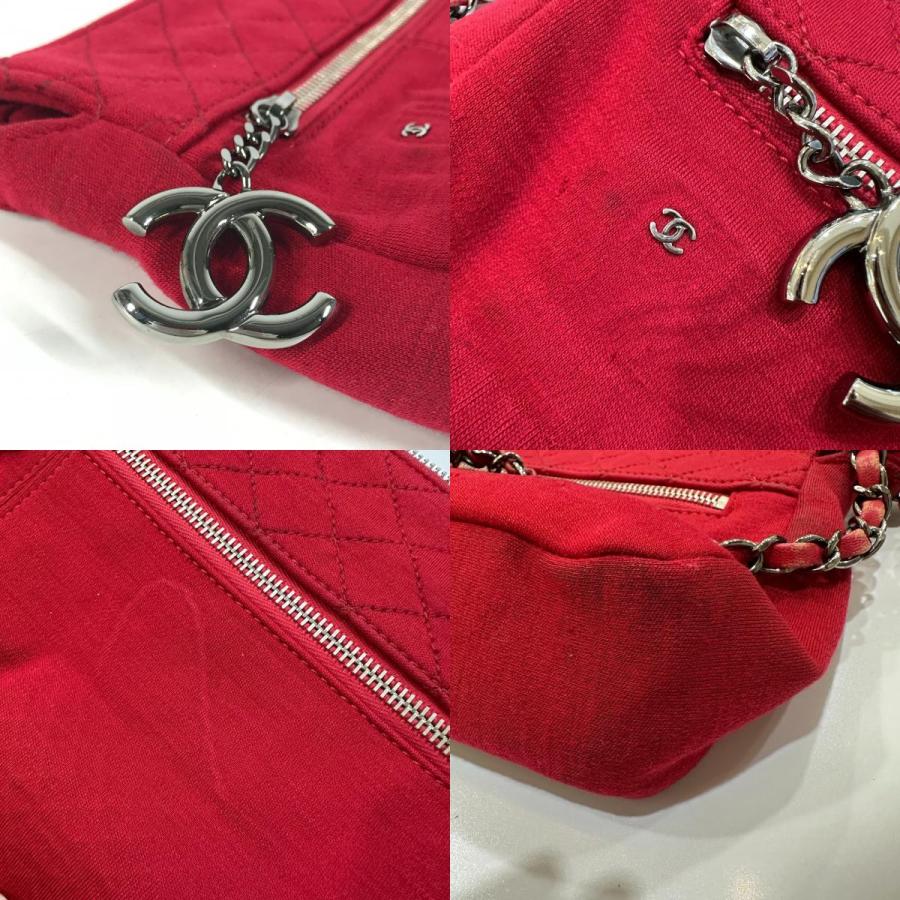 CHANEL シャネル CC ココマーク マトラッセ キルティング カバン 斜め掛け ポシェット ショルダーバッグ レッド レディース【中古】 | CHANEL | 07