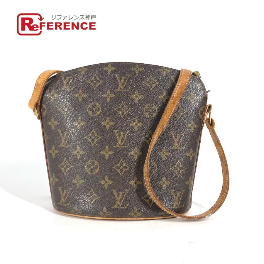 LOUIS VUITTON ルイヴィトン M51290 ドルーオ 斜め掛け ポシェット カバン モノグラム ショルダーバッグ ブラウン レディース【中古】 | LOUIS VUITTON