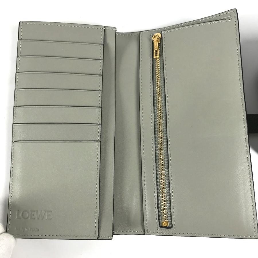 新品同様 LOEWE ロエベ バーティカル ウォレット ラージ 2つ折り長財布 ロングウォレット アナグラム 長財布 グリーン レディース【中古】 | LOEWE | 06