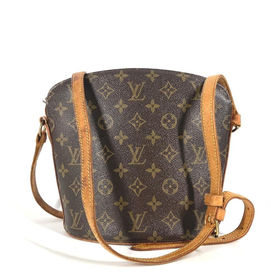 LOUIS VUITTON ルイヴィトン M51290 ドルーオ 斜め掛け ポシェット カバン モノグラム ショルダーバッグ ブラウン レディース【中古】 | LOUIS VUITTON | 01