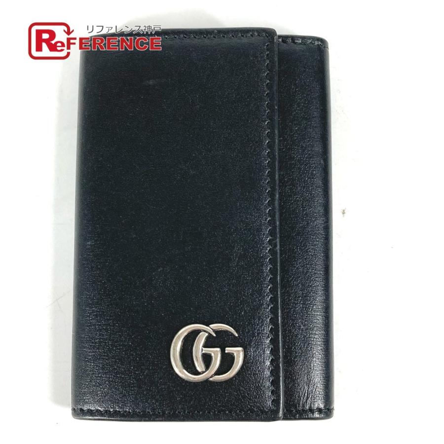 GUCCI グッチ 435305 キーケース 6連 鍵 キーリング GGマーモント キー  