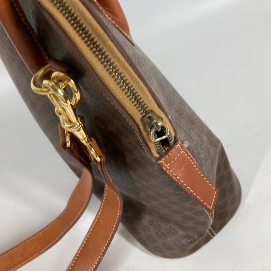 【美品】マカダム　セリーヌ　Celine　ハンドバッグ　アルマ型 CELINE セリーヌ ロゴ マカダム アルマ型 カバン 2WAY