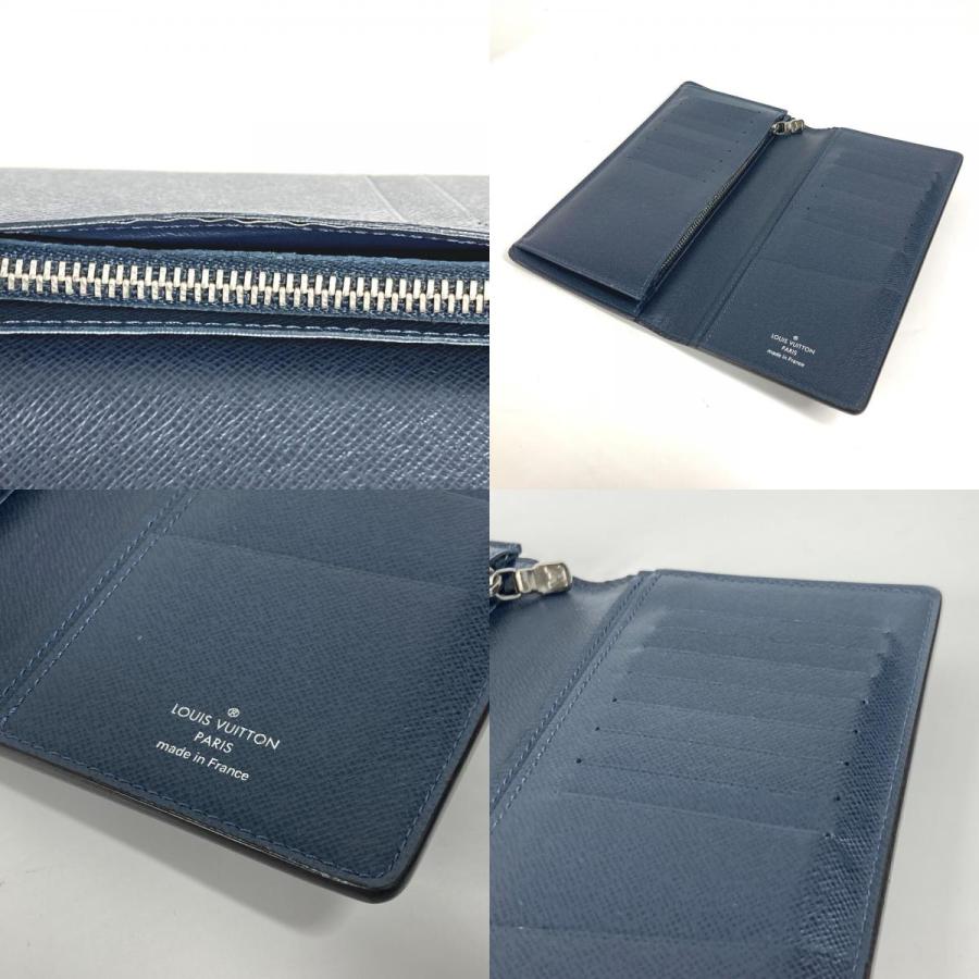 LOUIS VUITTON ルイヴィトン M30292 ポルトフォイユ・ブラザ ロングウォレット 2つ折り タイガ 長財布 ネイビー メンズ【中古】. | LOUIS VUITTON | 07