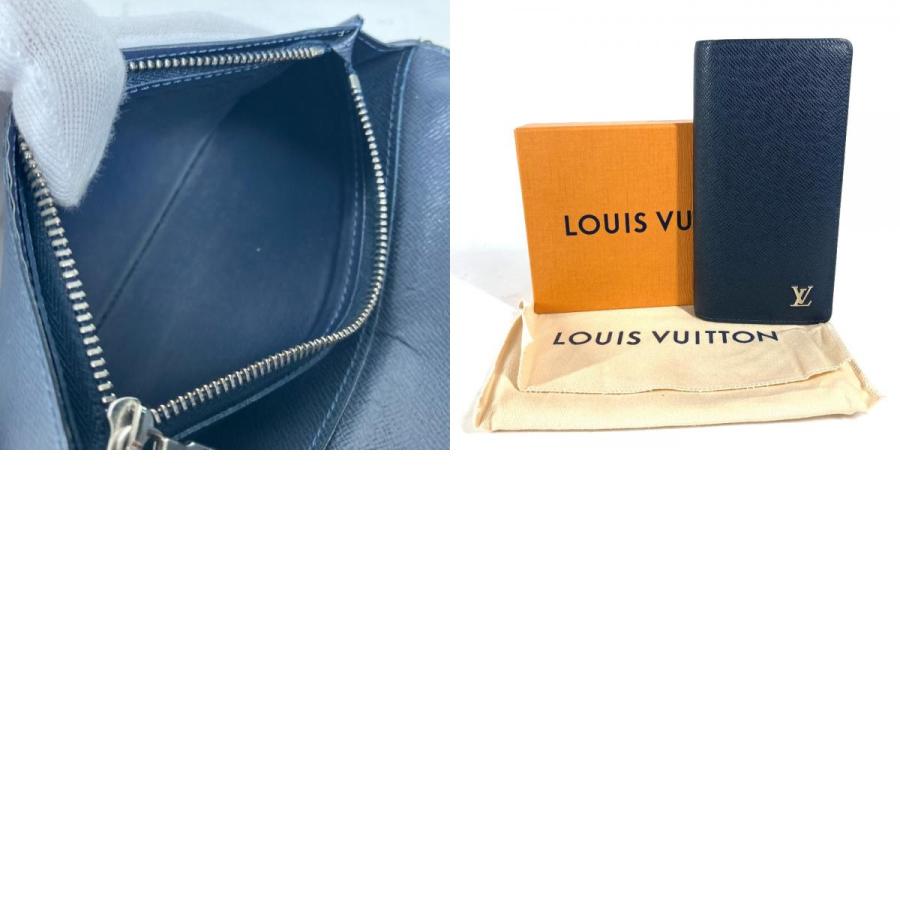 LOUIS VUITTON ルイヴィトン M30292 ポルトフォイユ・ブラザ ロングウォレット 2つ折り タイガ 長財布 ネイビー メンズ【中古】. | LOUIS VUITTON | 09