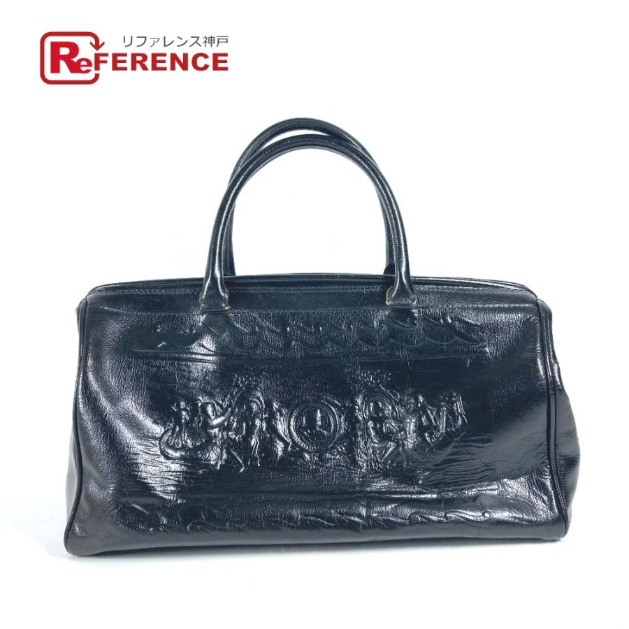 FENDI フェンディ ロゴ カバン 肩掛け ショルダーバッグ ドクターバッグ ハンドバッグ ブラック レディース【中古】 | FENDI