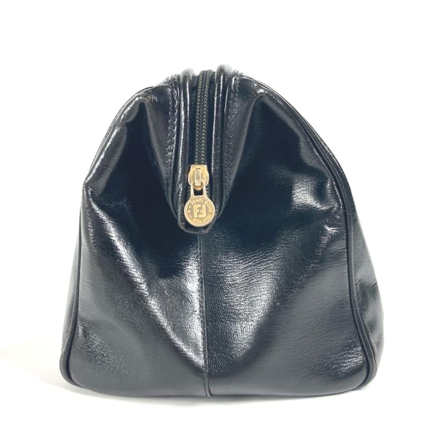 FENDI フェンディ ロゴ カバン 肩掛け ショルダーバッグ ドクターバッグ ハンドバッグ ブラック レディース【中古】 | FENDI | 03