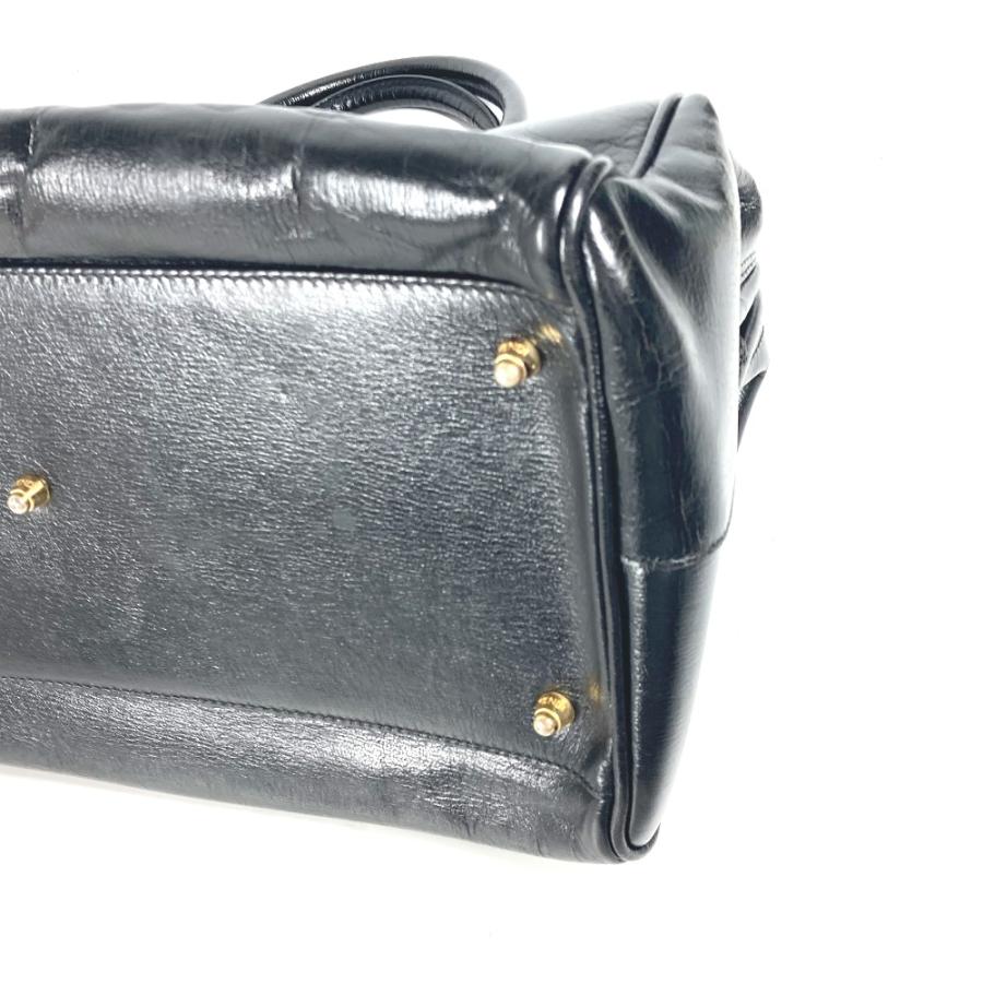 FENDI フェンディ ロゴ カバン 肩掛け ショルダーバッグ ドクターバッグ ハンドバッグ ブラック レディース【中古】 | FENDI | 06